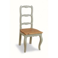 French Painted Ladder Back Dining Chair - pale mint