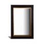 French Painted Plain Rectangular Mirror - antique white