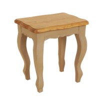 French Painted Dressing Table Stool - olive