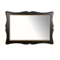 Signature North French Chic Large Rectangular Mirror - antique black