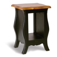 Signature North French Chic Monique Bedside Table - antique black