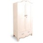 French Painted Monique 2 Door 1 Drawer Wardrobe - plum