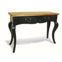 Signature North French Chic Medium 2 Drawer Console Table - antique black