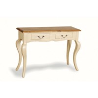 French Painted Medium 2 Drawer Console Table - cream