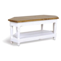 French Painted Wide Corner TV Stand - cerise pink