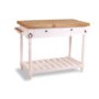 French Painted 2 Drawer Kitchen Island Unit - plum