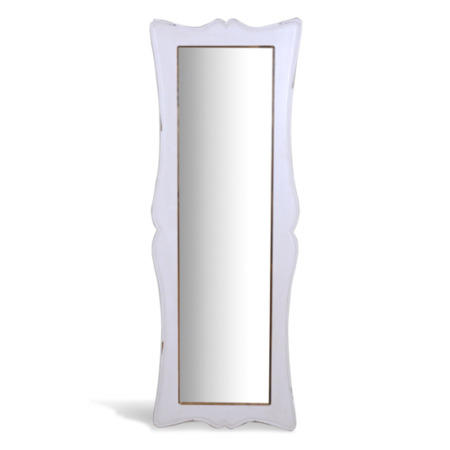 Signature North French Chic Tall Free-Standing Mirror - antique white