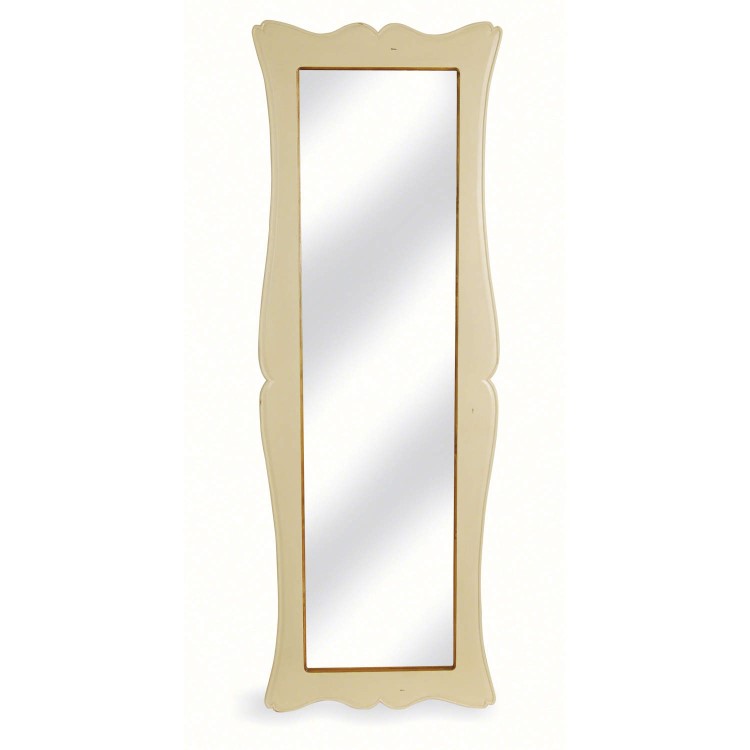 French Painted Tall Free-Standing Mirror - cream