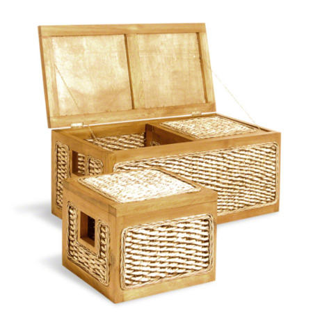 Leon Pine Margarita Storage Boxes