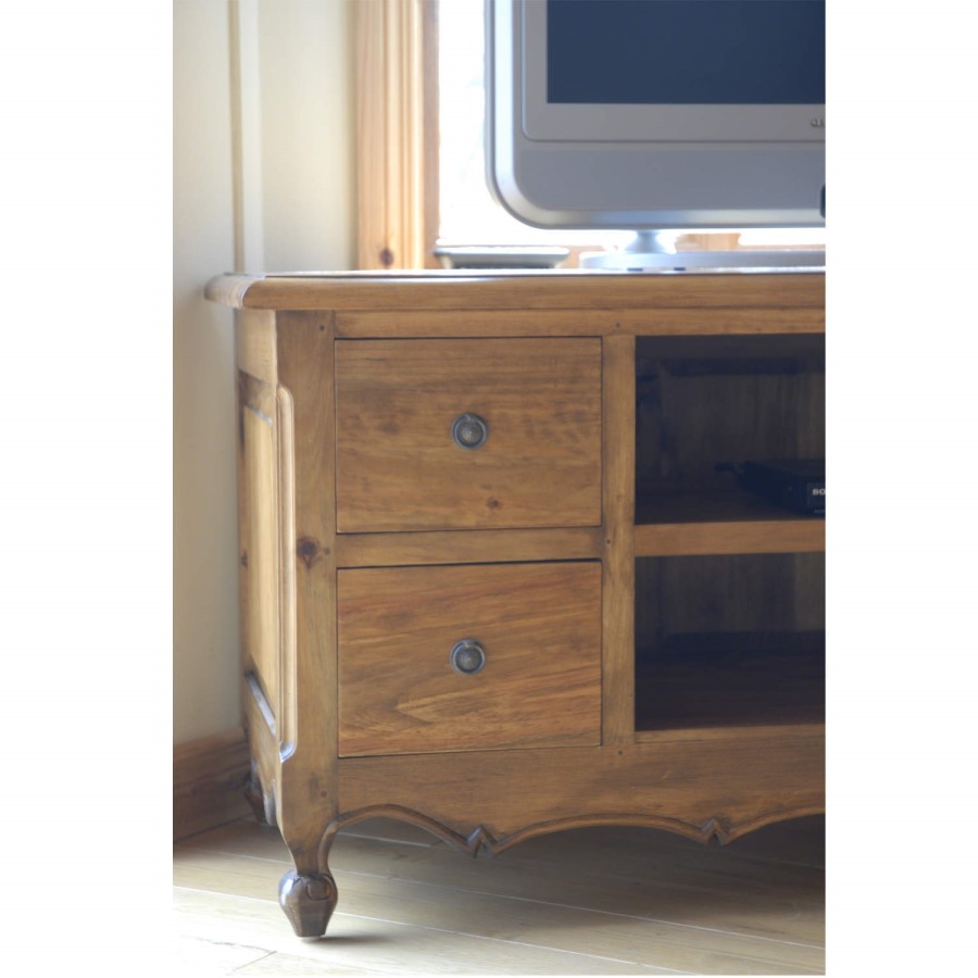 Signature North Vintage Pine 4 Drawer TV Cabinet