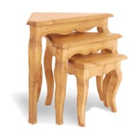 Leon Pine Nest of Corner Tables