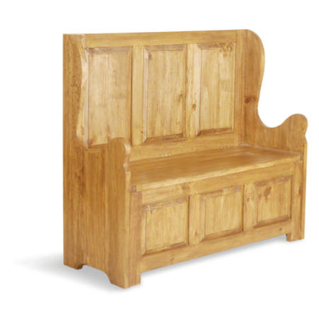 Classic Pine 3 Seat High Back Bench