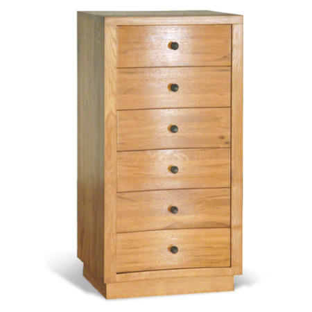 Marseilles Oak Six Drawer Tallboy