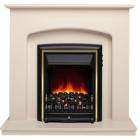White and Black Freestanding Electric Fireplace Suite - Be Modern White and Black Freestanding Electric Fireplace Suite - Be Modern