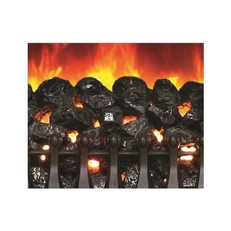 White and Black Freestanding Electric Fireplace Suite - Be Modern