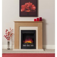Be Modern Colston Oak Effect Electric Fireplace Suite