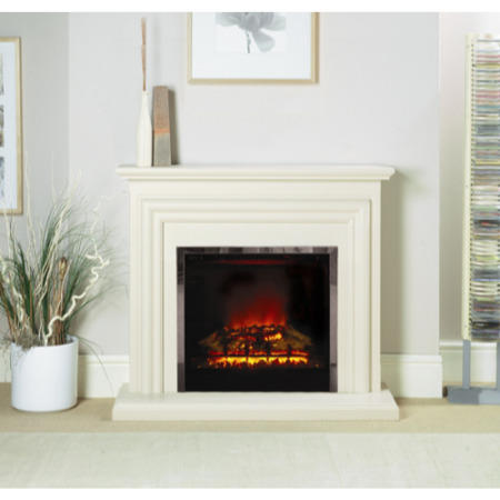 Be Modern Carina Cream Electric Fireplace Suite