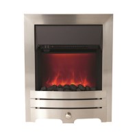 BeModern Enrico Electric Inset Fire in Chrome BeModern Enrico Electric Inset Fire in Chrome