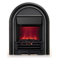 Be Modern Abbey Black Finish LED Electric Fire