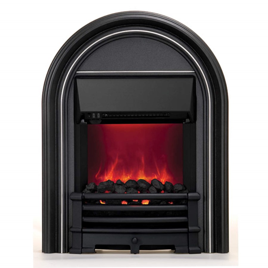 Be Modern Abbey Black Finish LED Electric Fire