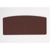 Kyoto Futons Gloucester Curved Fabric Double Headboard in Chocolate
