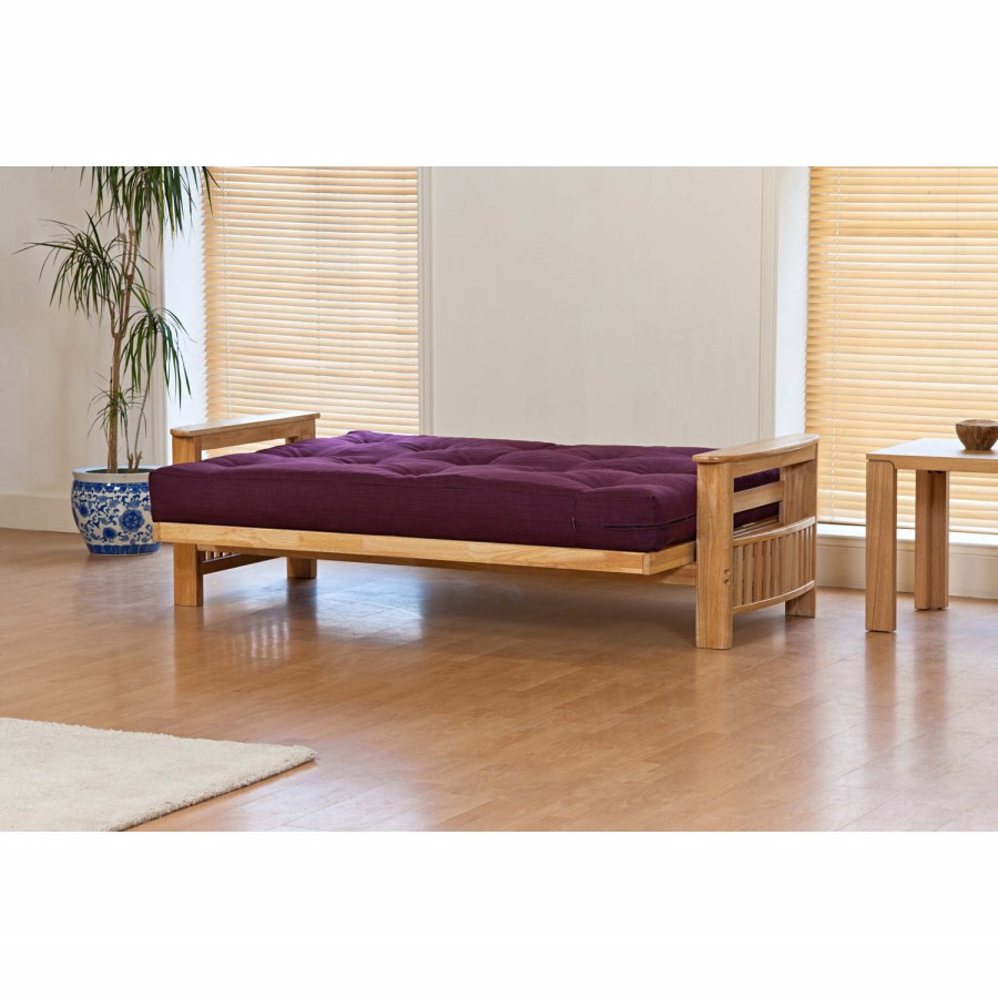 Kyoto Futons Jasmin Futon with Deluxe Mattress - victoria aqua 