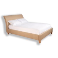 Ecofurn Linton Upholstered Bed Frame - Express Delivery - double in victoria stone