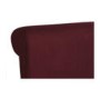 Ecofurn Armstrong Upholstered Sleigh Double Bed Frame in Plum