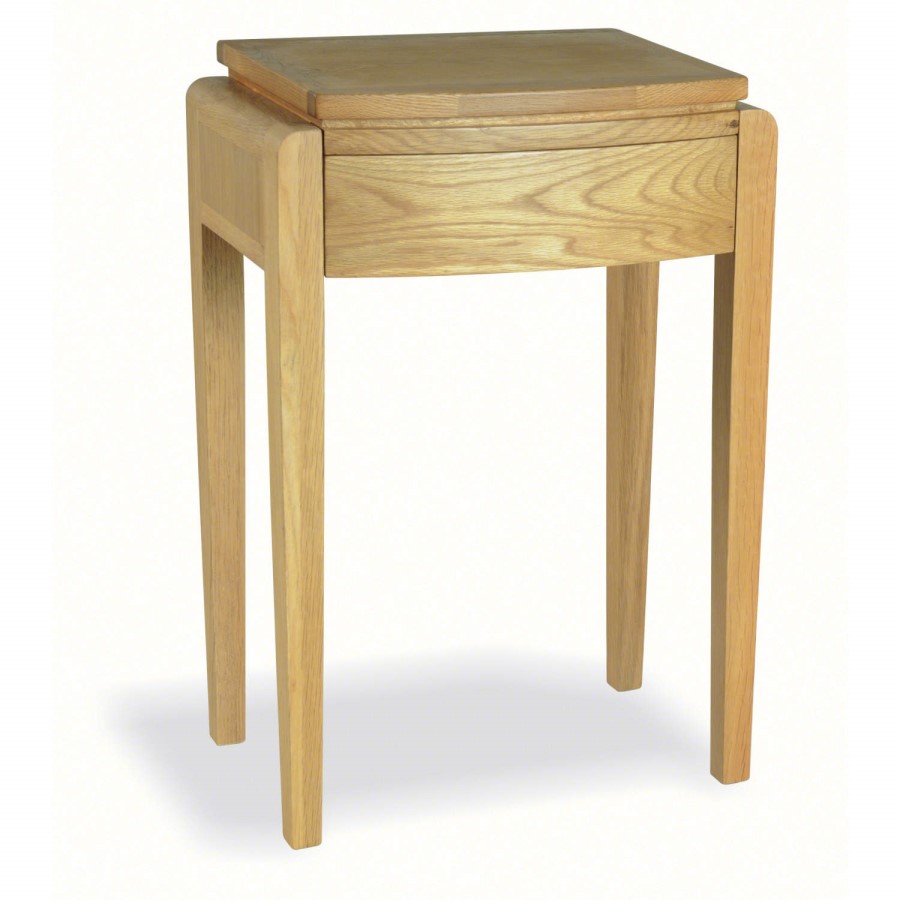 Signature North Tudor Oak Tall Lamp Table