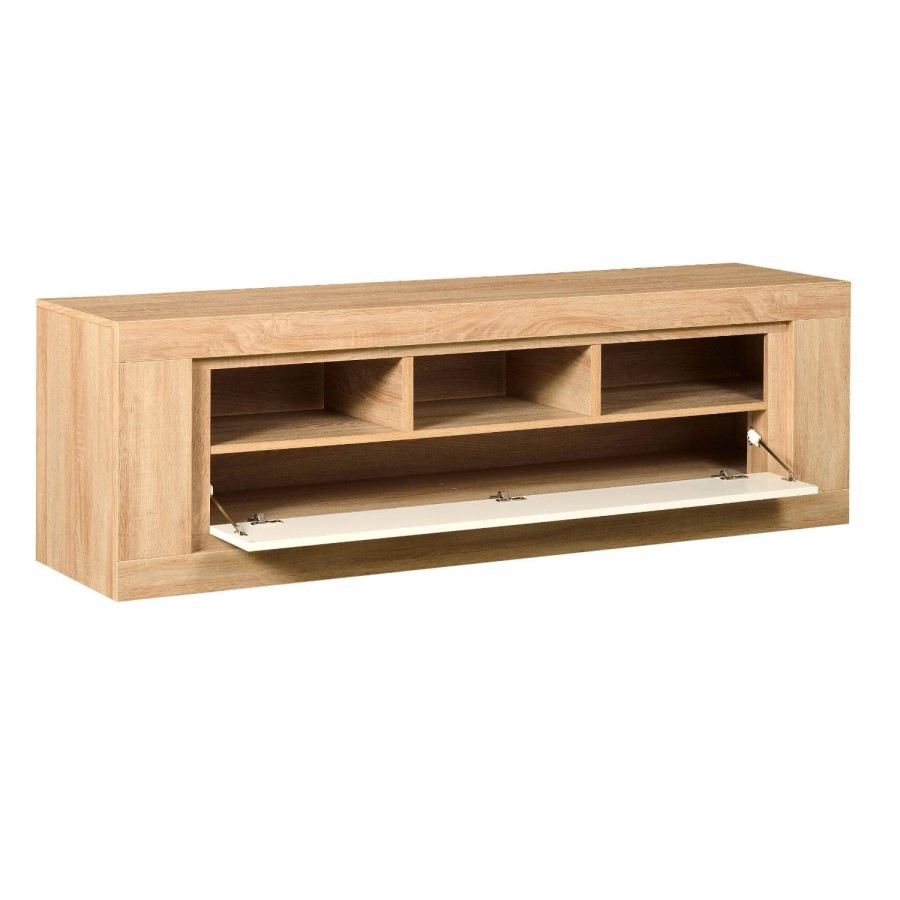 Skylight Season 57 TV Cabinet In Oak And Cream