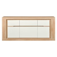 Sciae Season 57 3 Door Sideboard in Oak and White