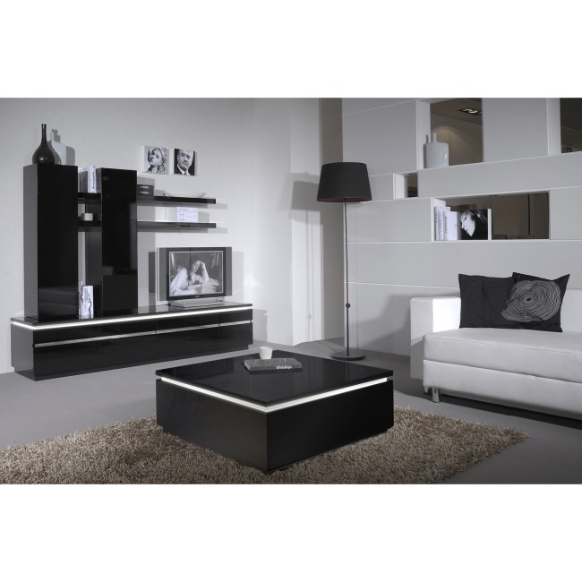 Electra Modern Black High Gloss TV Unit Stand