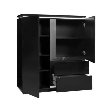 Sciae Electra High Gloss 2 Door 2 Drawer Cupboard