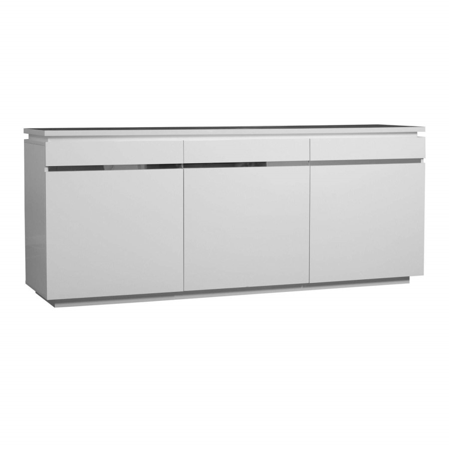 Sciae Skylight Electra High Gloss 3 Door Sideboard 