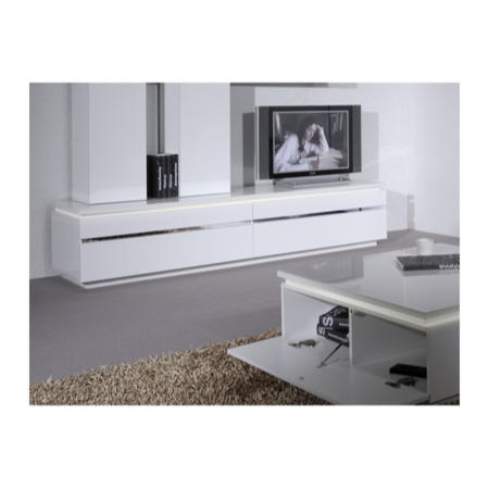 Skylight Electra Modern High Gloss TV Unit Cabinet - White Gloss