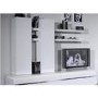 Sciae Electra White High Gloss Wall Hung Storage Cupboard - 2 Shelves