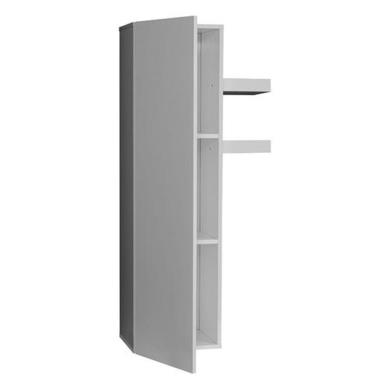 Sciae Electra White High Gloss Wall Hung Storage Cupboard - 2 Shelves