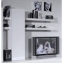 Sciae Electra High Gloss White 1 Door Wall Unit with 4 Shelves