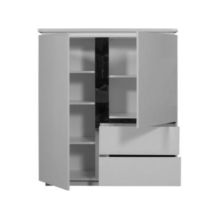 Sciae Electra High Gloss 2 Door 2 Drawer Cupboard