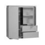 Sciae Electra High Gloss 2 Door 2 Drawer Cupboard