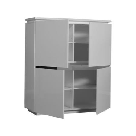 Sciae Electra High Gloss 4 Door Cupboard