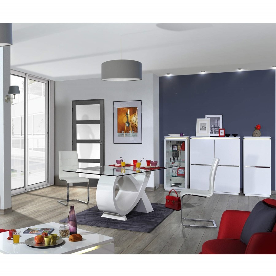 Sciae Electra High Gloss Glass Display Cabinet