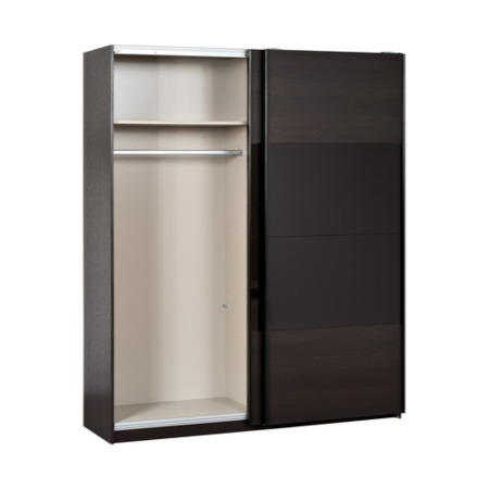 Sciae Kalinga 2 Door Wardrobe in Dark Oak and Gloss