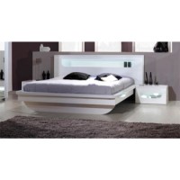 Sciae Opus White Gloss Bed Frame - double