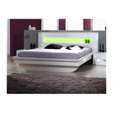 Sciae Opus White Gloss Bed Frame - double