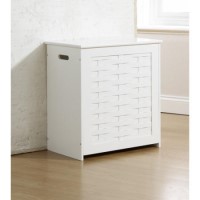 Mountrose Dorset White Bathroom Clothes Hamper