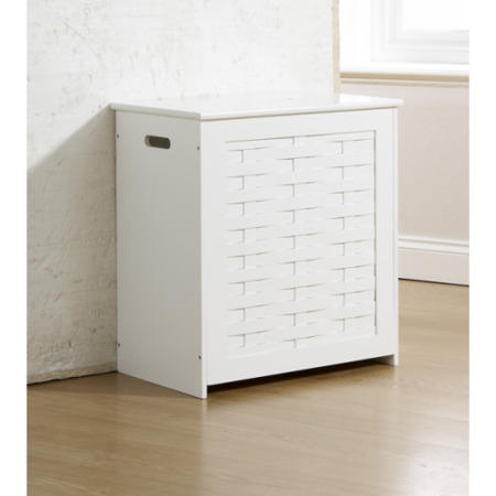 Mountrose Dorset White Bathroom Clothes Hamper