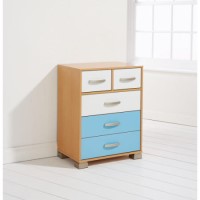 Mountrose Athena Boys 3  2 Drawer Chest in Blue and White