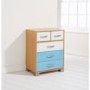 Mountrose Athena Boys 3  2 Drawer Chest in Blue and White