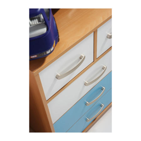 Mountrose Athena Boys 3  2 Drawer Chest in Blue and White